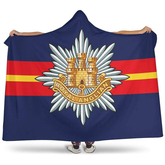 premium hooded blanket Royal Anglian Regiment Premium Hooded Blanket