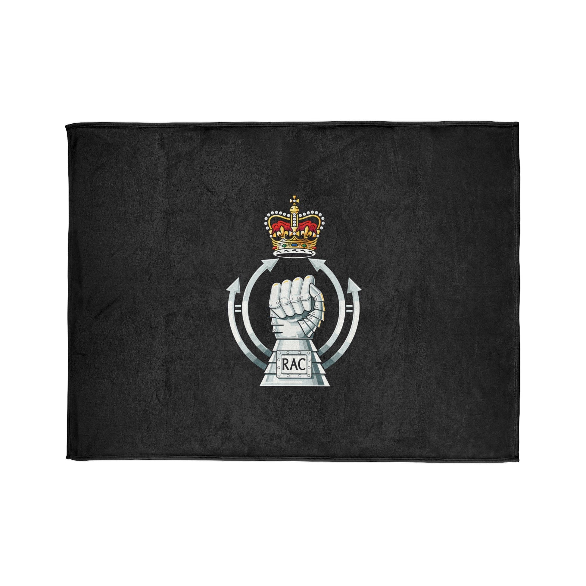 Fleece Blanket Royal Armoured Corps Fleece Blanket (Black Background)