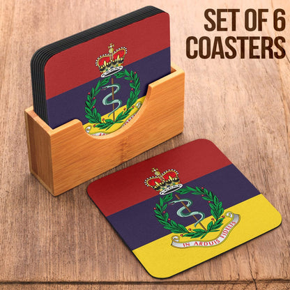 Coasters Square Coasters - Royal Army Medical Corps Coasters (6) / Set of 6 Royal Army Medical Corps Coasters (6)