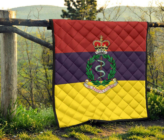 quilt Lap Blanket (45 x 50 inches / 114 x 127 cm) Royal Army Medical Corps Quilted Blanket