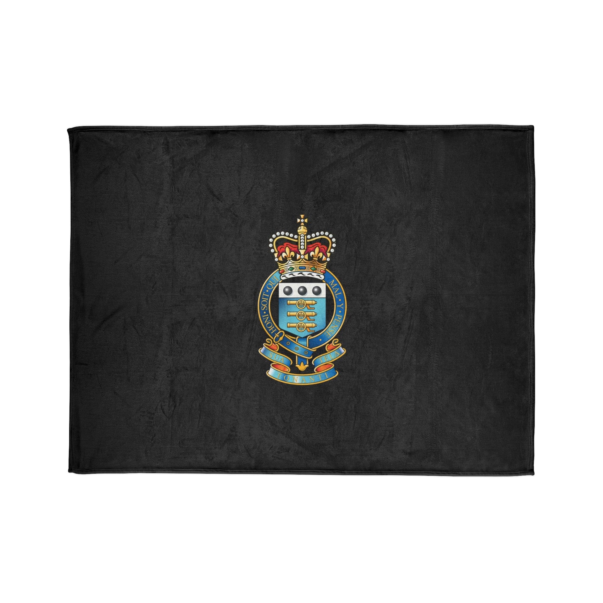 Fleece Blanket Royal Army Ordnance Corps Fleece Blanket (Black Background)