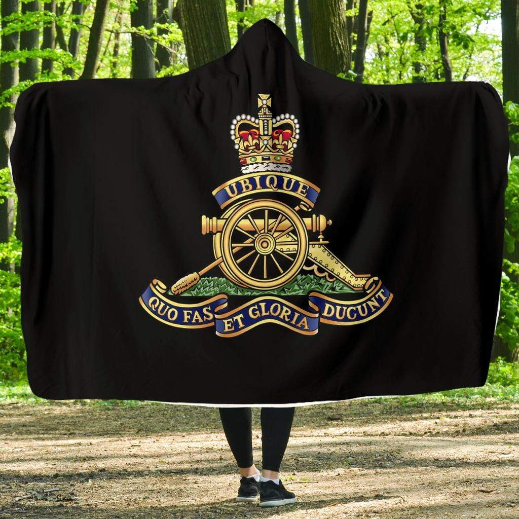 hooded blanket Youth 60 inch x 45 inch Royal Artillery Hooded Blanket