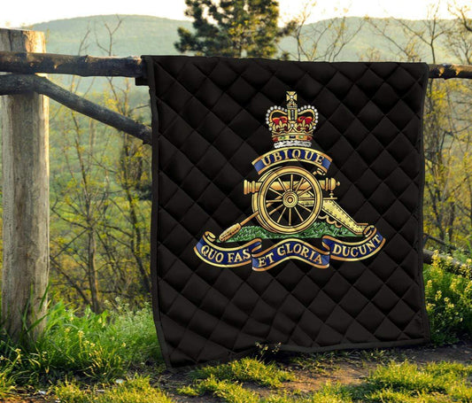 quilt Lap Blanket (45 x 50 inches / 114 x 127 cm) Royal Artillery Quilted Blanket