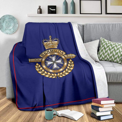 fleece blanket Youth (56 x 43 inches / 140 x 110 cm) Royal Bermuda Regiment Fleece Blanket