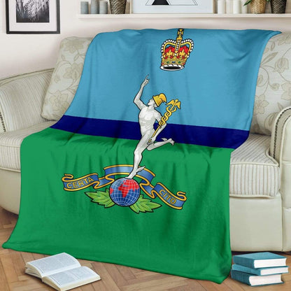 fleece blanket Youth (56 x 43 inches / 140 x 110 cm) Royal Corps Of Signals Fleece Blanket