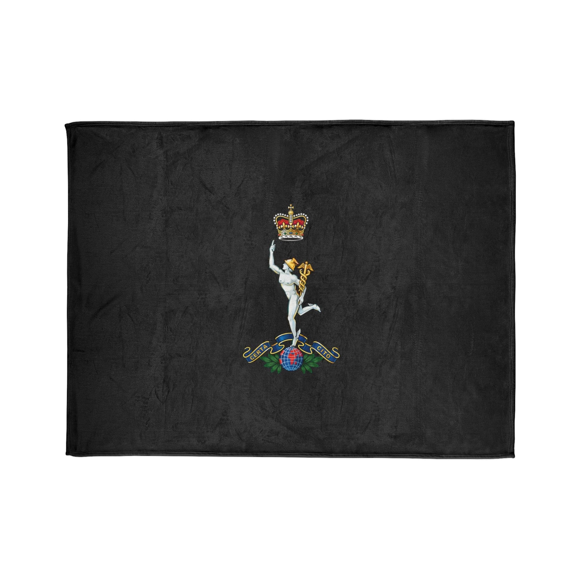 Fleece Blanket Royal Corps Of Signals Fleece Blanket (Black Background)