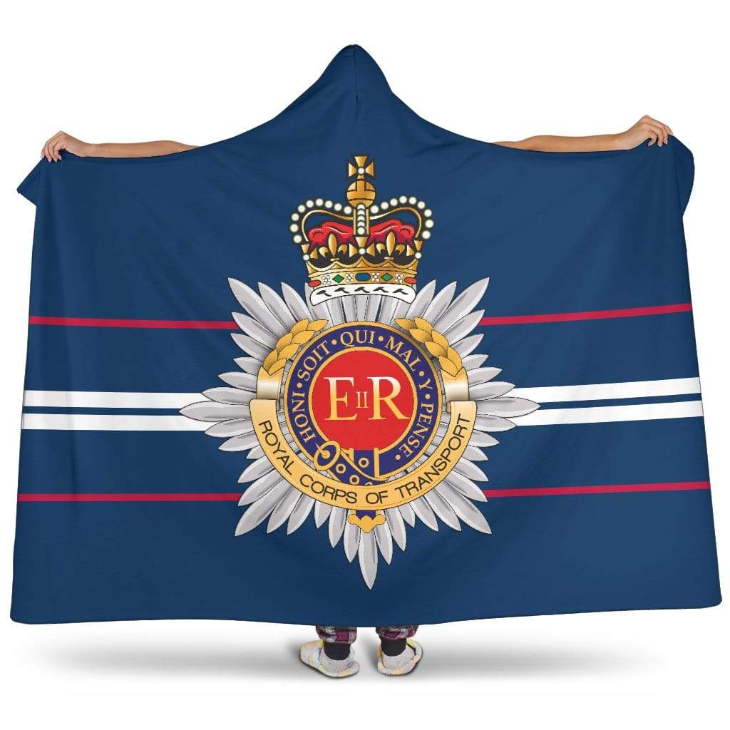 premium hooded blanket Royal Corps of Transport Premium Hooded Blanket