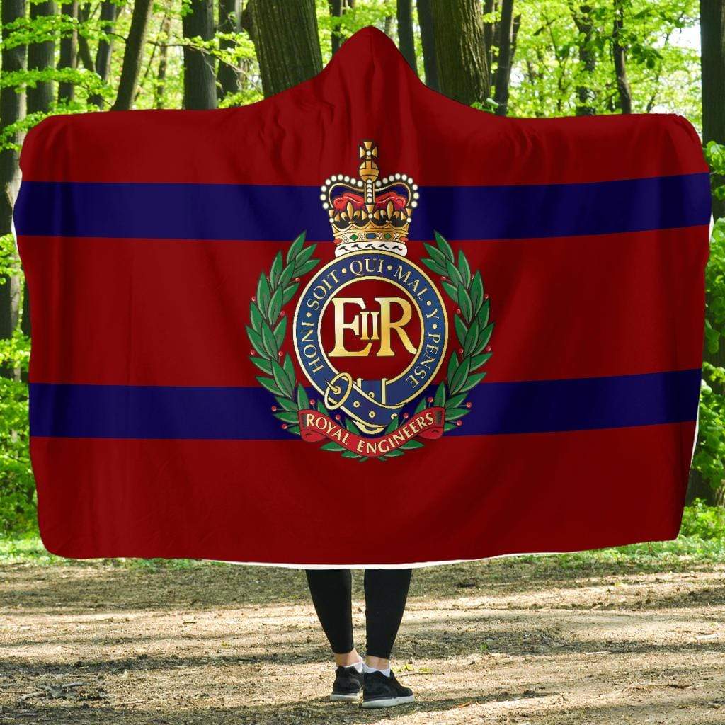 hooded blanket Youth 60 inch x 45  inch Royal Engineers Hooded Blanket