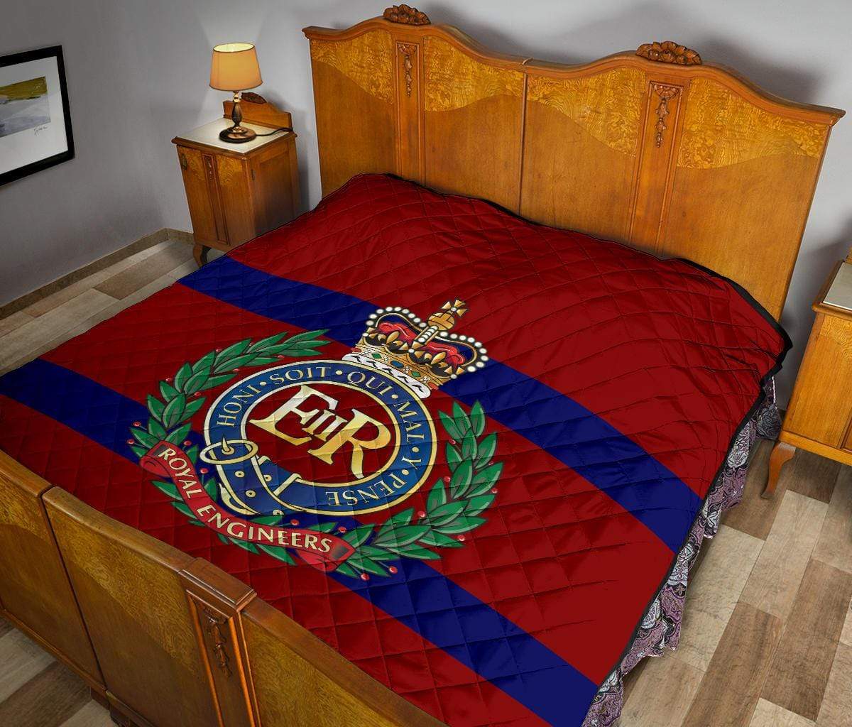 quilt King (91 x 102 inches / 231 x 259 cm) Royal Engineers Quilted Blanket