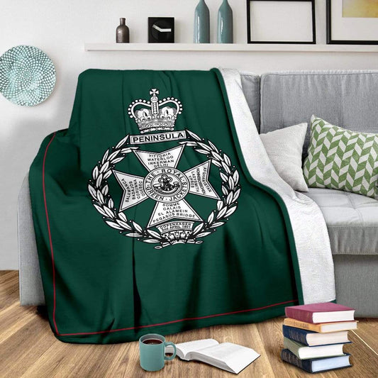 fleece blanket Youth (56 x 43 inches / 140 x 110 cm) Royal Green Jackets Fleece Blanket
