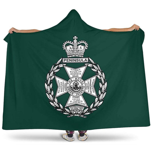 premium hooded blanket Royal Green Jackets Premium Hooded Blanket