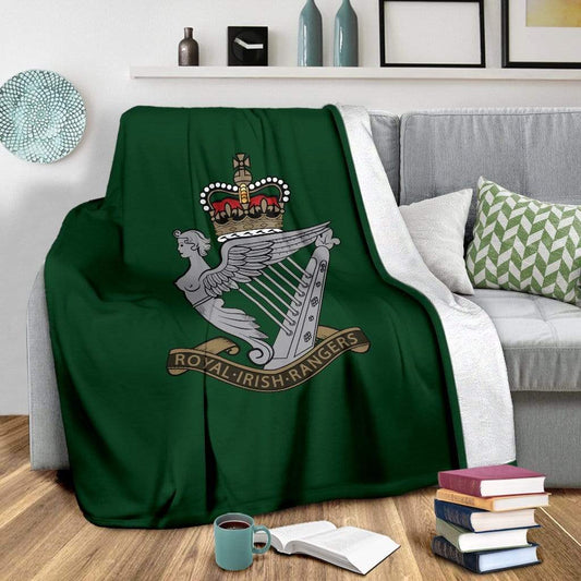 fleece blanket Youth (56 x 43 inches / 140 x 110 cm) Royal Irish Rangers Fleece Blanket