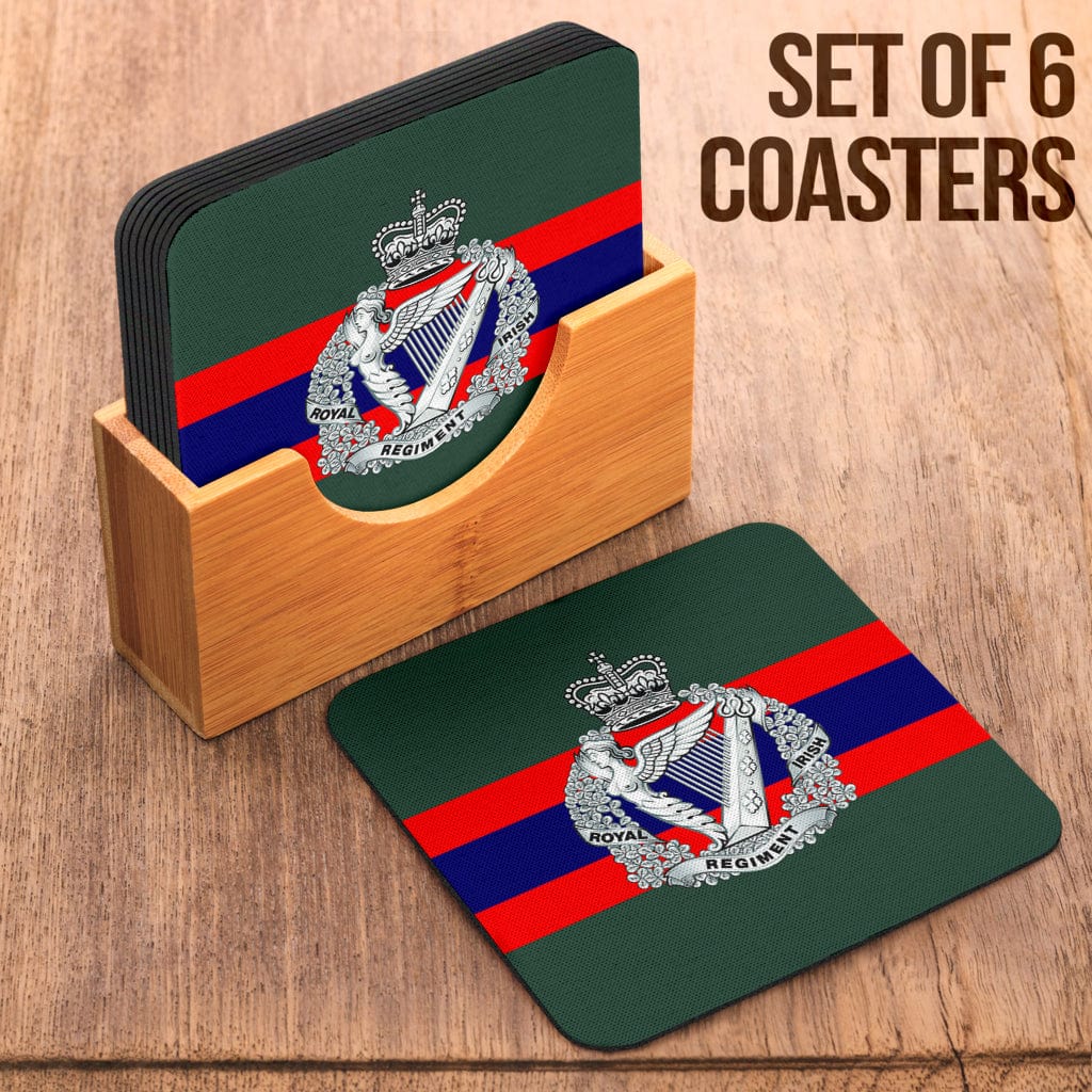 Coasters Square Coasters - Royal Irish Regiment Coasters (6) / Set of 6 Royal Irish Regiment Coasters (6)