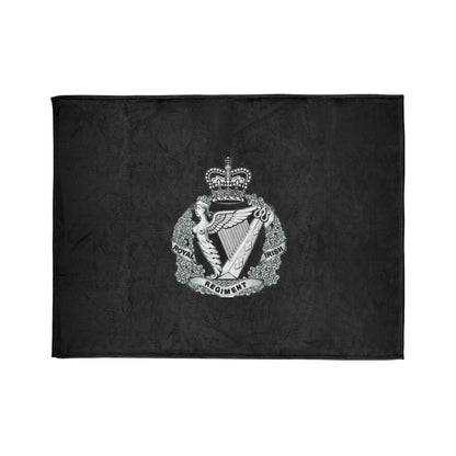 Fleece Blanket Royal Irish Regiment Fleece Blanket (Black Background)