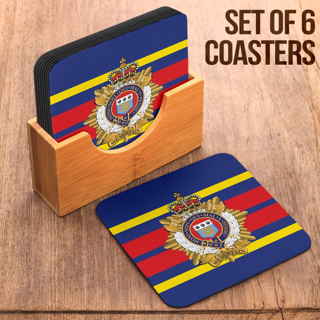 Coasters Square Coasters - Royal Logistics Corps Coasters (6) / Set of 6 Royal Logistics Corps Coasters (6)