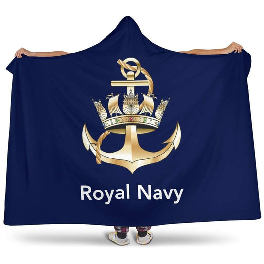 premium hooded blanket Royal Navy Premium Hooded Blanket