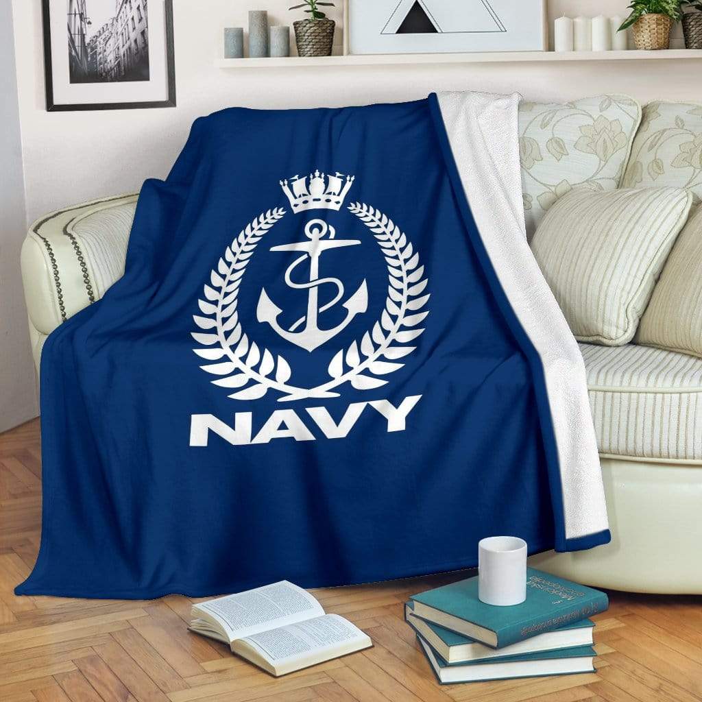 fleece blanket Youth (56 x 43 inches / 140 x 110 cm) Royal New Zealand Navy Fleece Throw Blanket