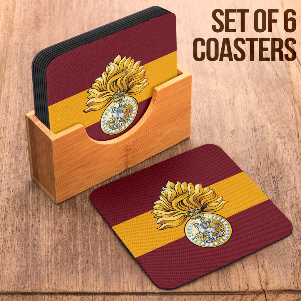 Coasters Square Coasters - Royal regiment Of Fusiliers Coasters (6) / Set of 6 Royal regiment Of Fusiliers Coasters (6)