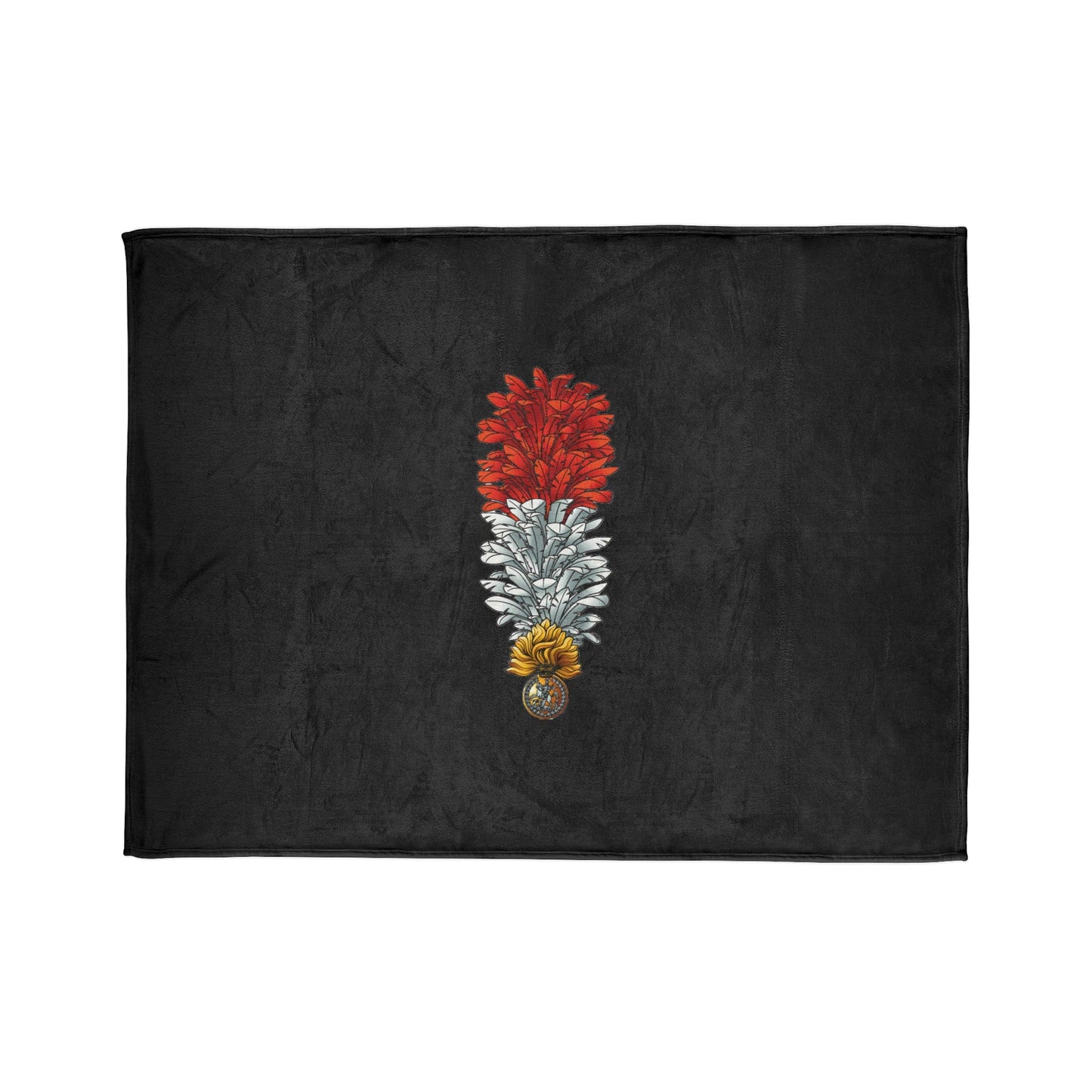 Fleece Blanket Royal Regiment Of Fusiliers Fleece Blanket (Black Background)
