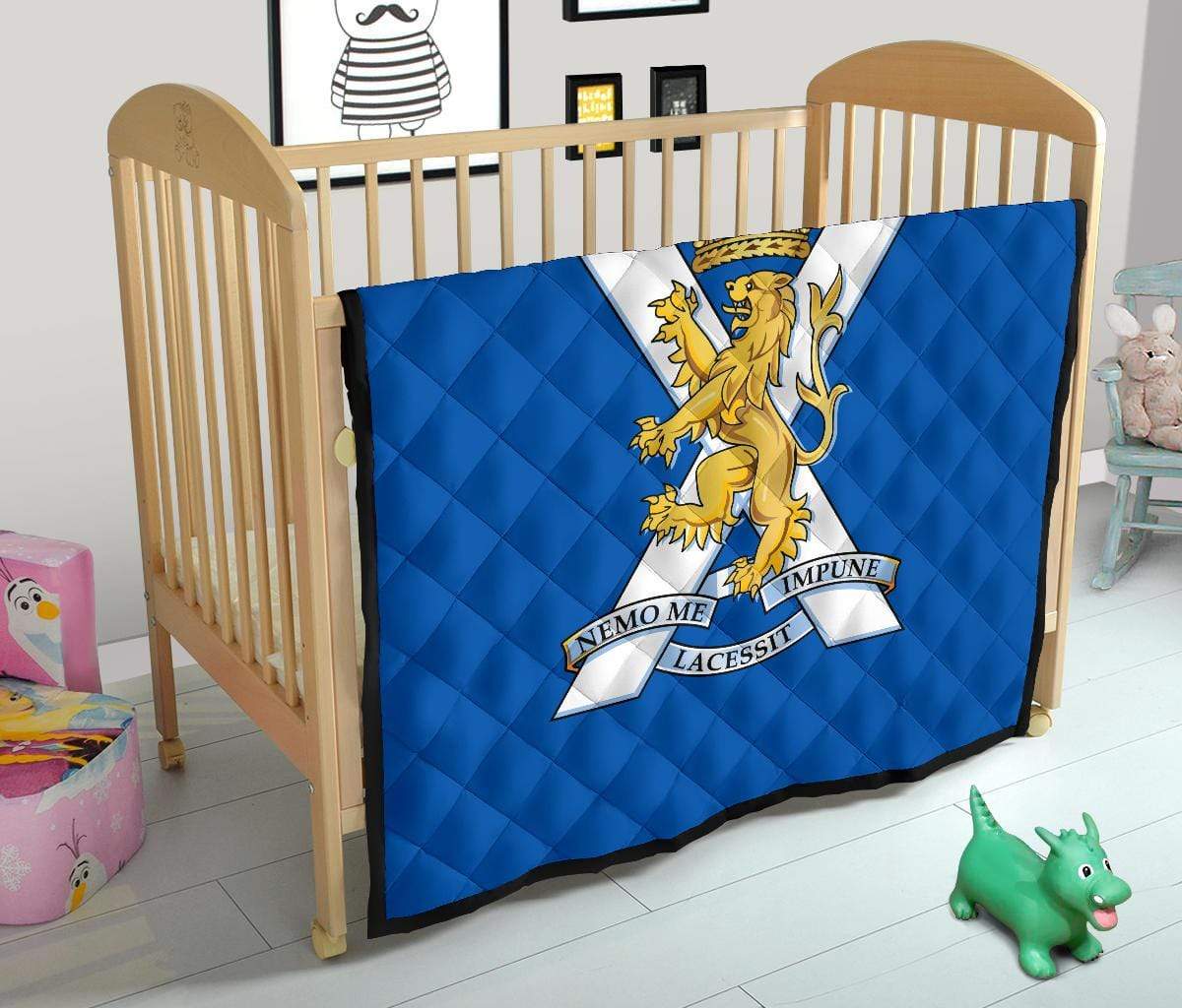 quilt Crib (45 x 50 inches / 114 x 127 cm) Royal Regiment of Scotland Quilted Blanket