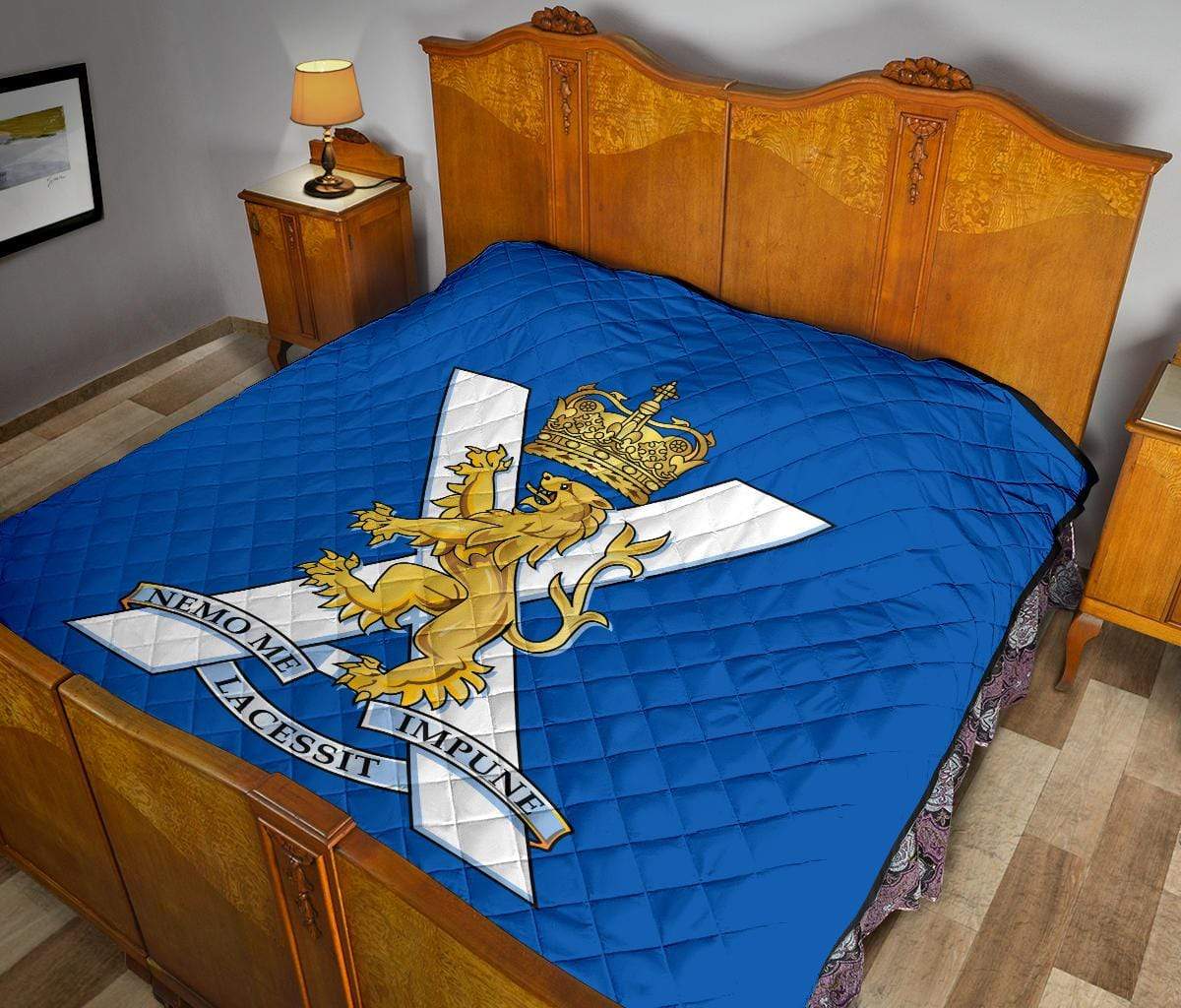 quilt Queen (80 x 90 inches / 203 x 228 cm) Royal Regiment of Scotland Quilted Blanket