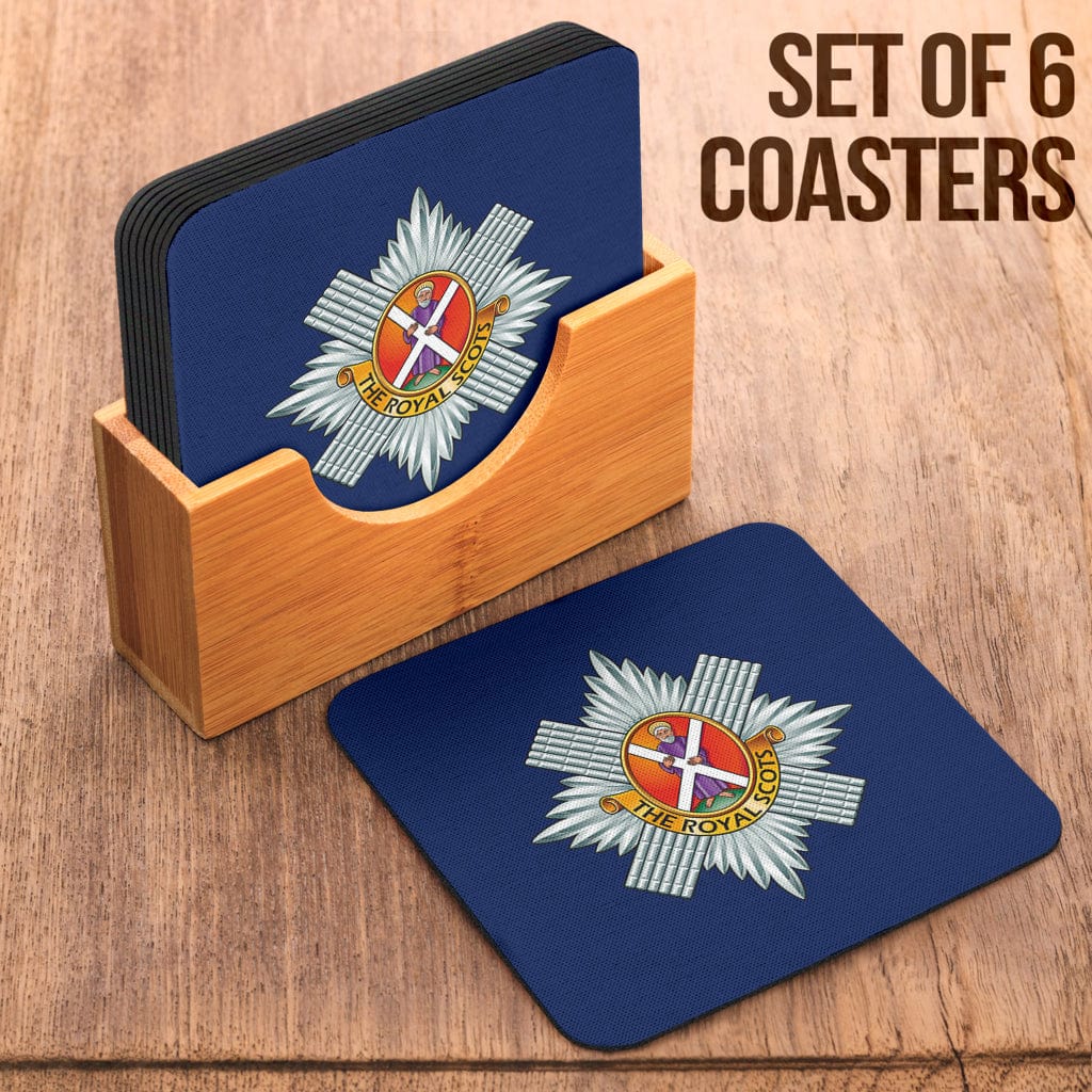 Coasters Square Coasters - Royal Scots Coasters (6) / Set of 6 Royal Scots Coasters (6)