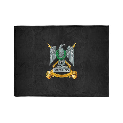 Fleece Blanket Royal Scots Dragoon Guards Fleece Blanket (Black Background)