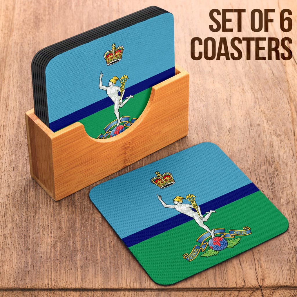 Coasters Square Coasters - Royal Signals Coasters (6) / Set of 6 Royal Signals Coasters (6)