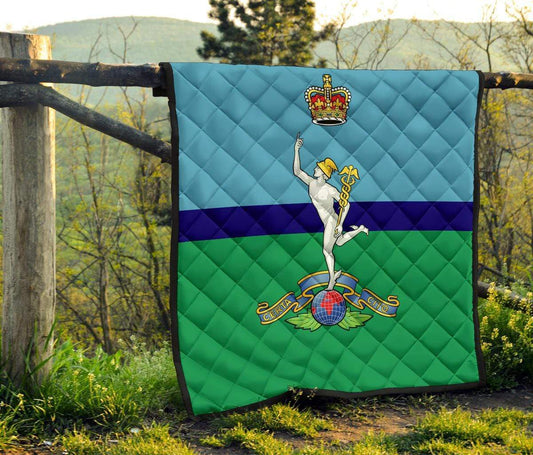 quilt Lap Blanket (45 x 50 inches / 114 x 127 cm) Royal Signals Quilted Blanket