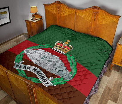 quilt Queen (80 x 90 inches / 203 x 228 cm) Royal Tank Regiment Quilted Blanket