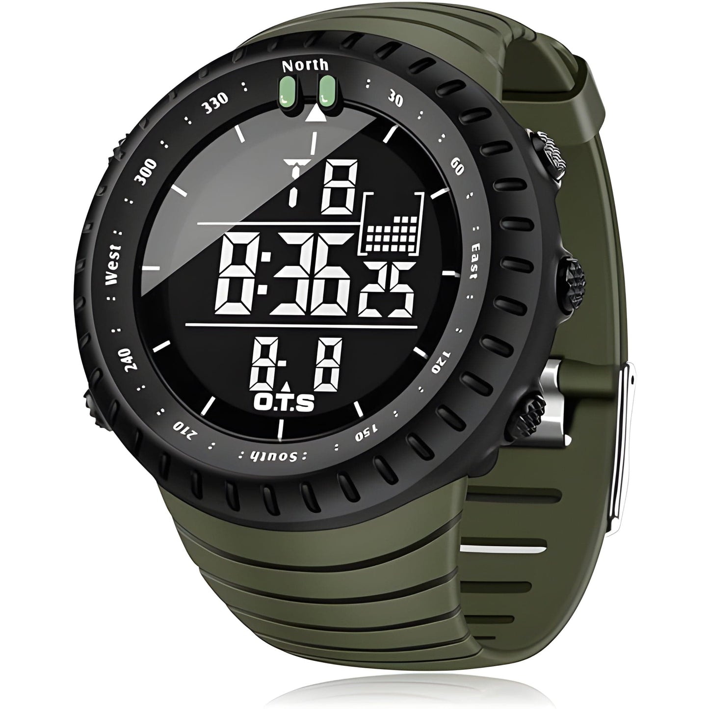 watch Army Green Sanda™ 6071 Digital Sports Watch
