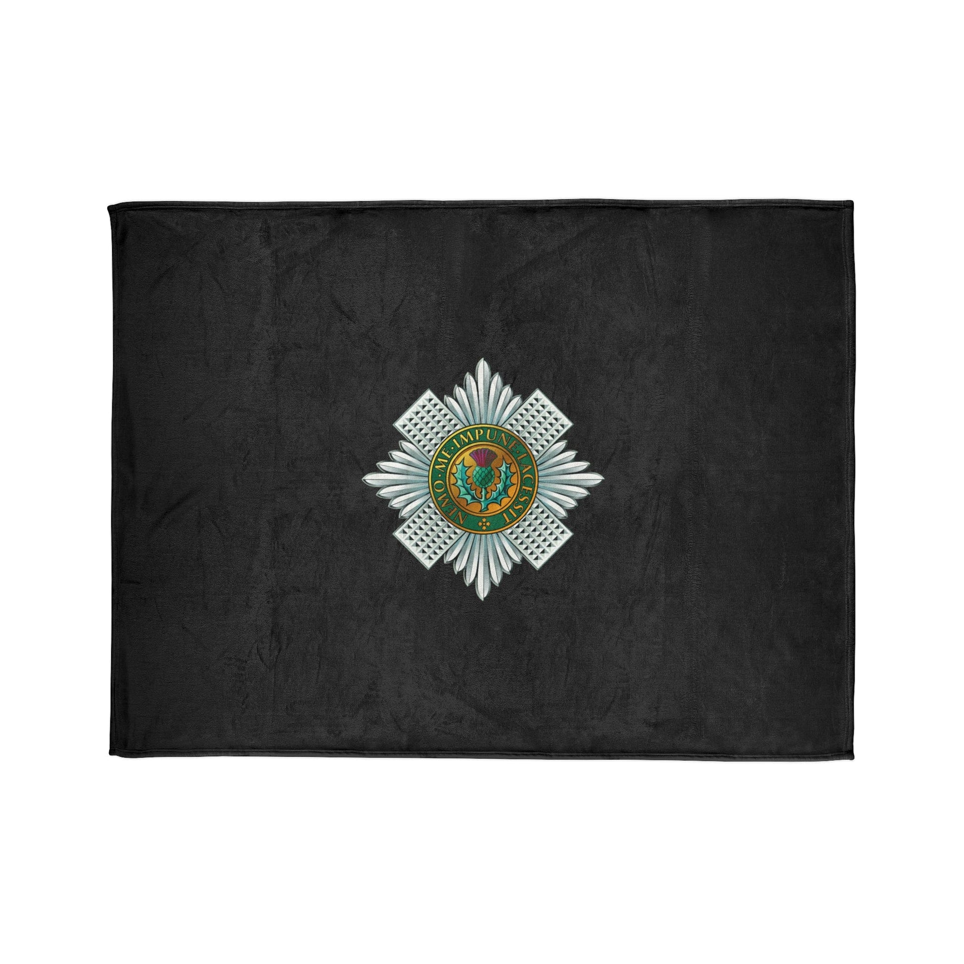 Fleece Blanket Scots Guards Fleece Blanket (Black Background)