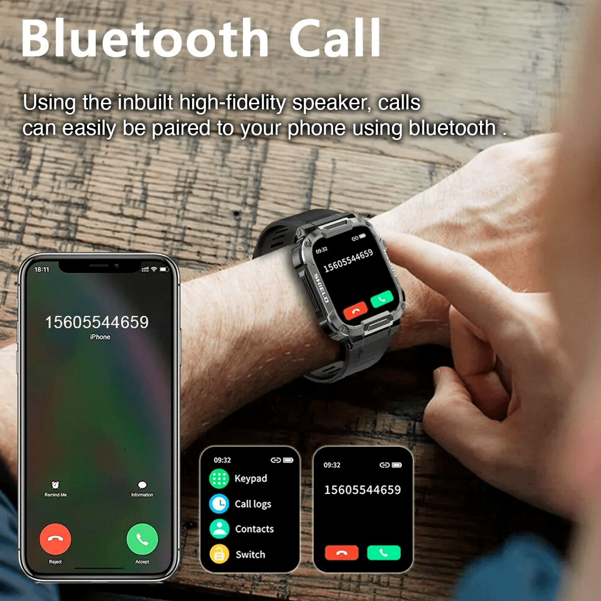 Touch screen deals smartwatch for android