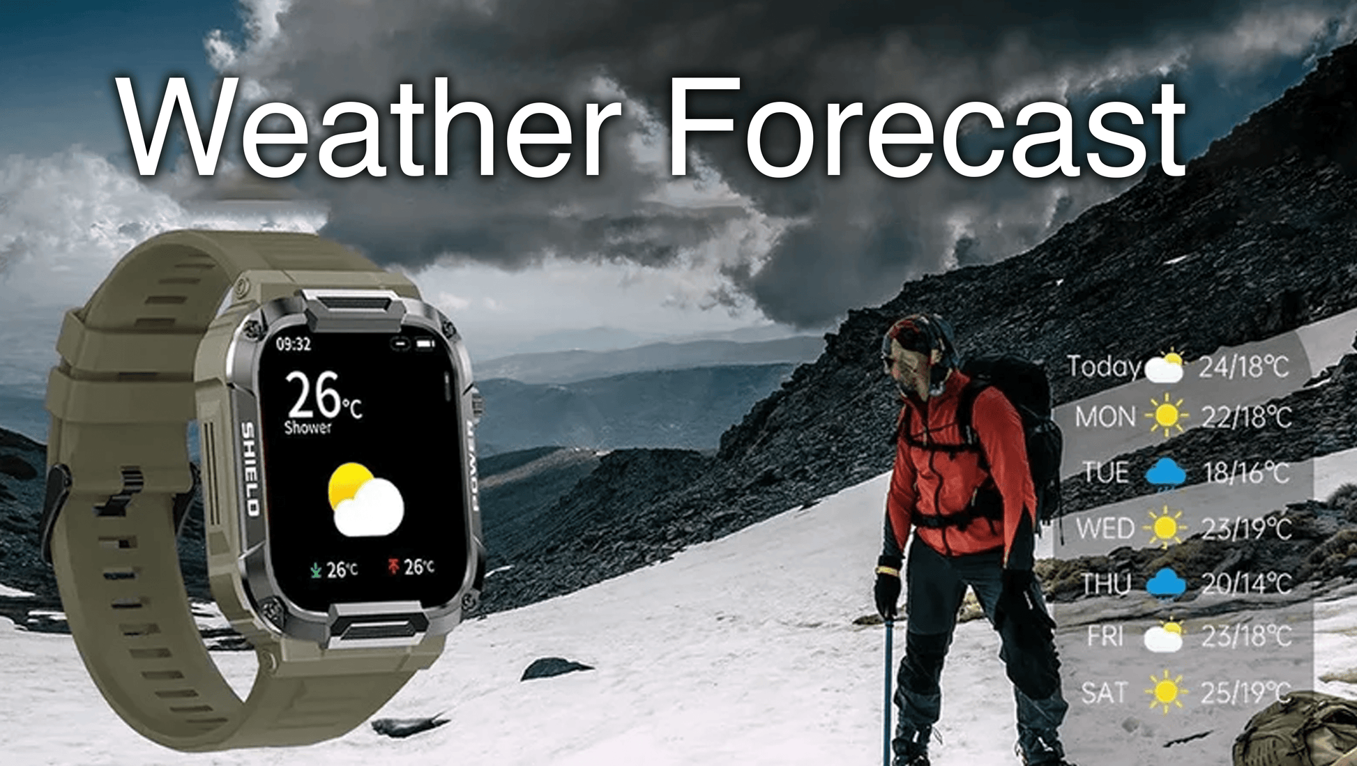 watch Smart Watch for Men Android and iOS Compatible 1.85" Touch Screen IP68 Waterproof