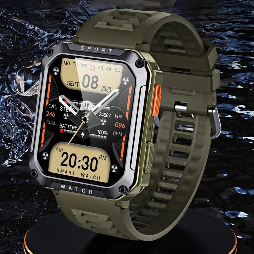 watch Smart Watch for Men Android and iOS Compatible 2.01" Touch Screen IP68 Waterproof