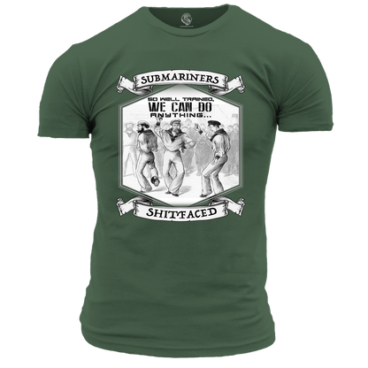 T-Shirt Military Green / S Submariners So Well Trained