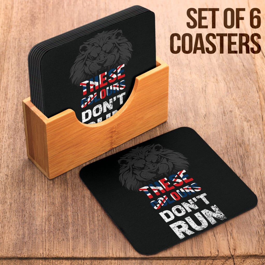 Coasters Square Coasters - These Colours Don't Run Coasters (6) / Set of 6 These Colours Don't Run Coasters (6)