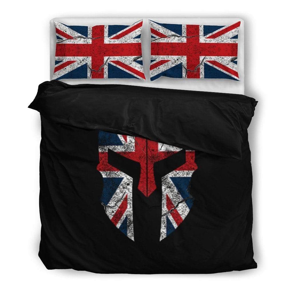 duvet Bedding Set - Black - (EM) Spartan Duvet Cover / Twin UK Spartan Duvet Cover + 2 Pillow Cases