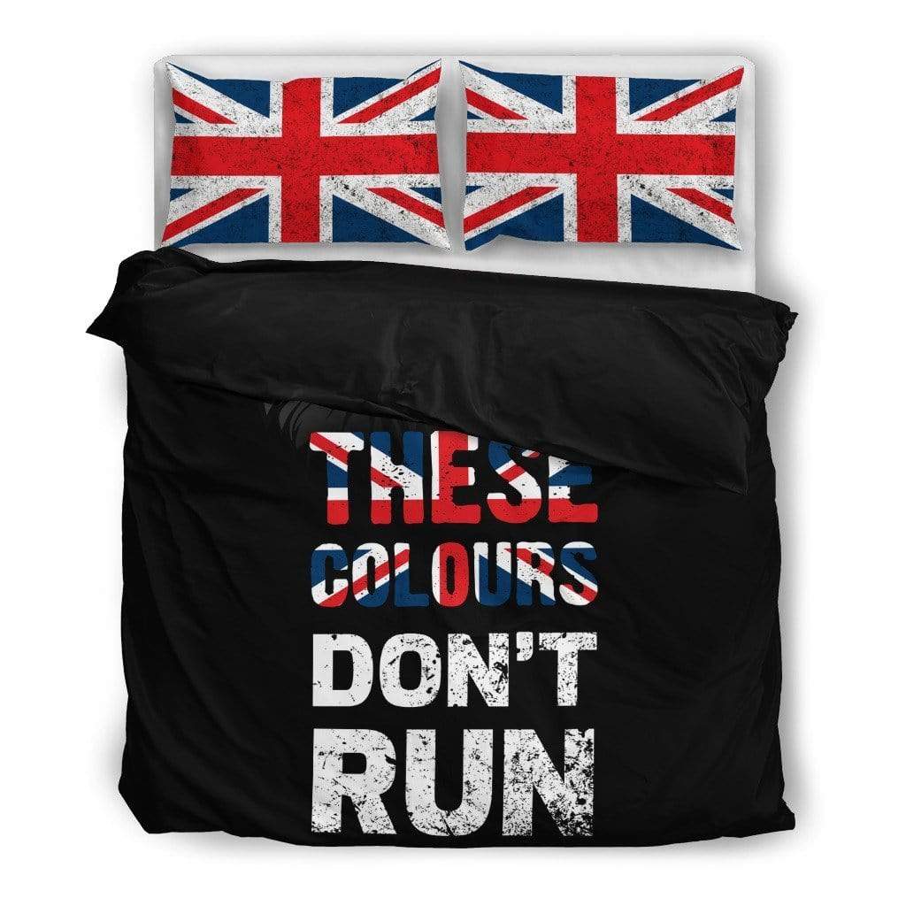duvet Bedding Set - Black - These Colours Dont Run UK / Twin UK These Colours Don't Run Duvet Cover + 2 Pillow Cases