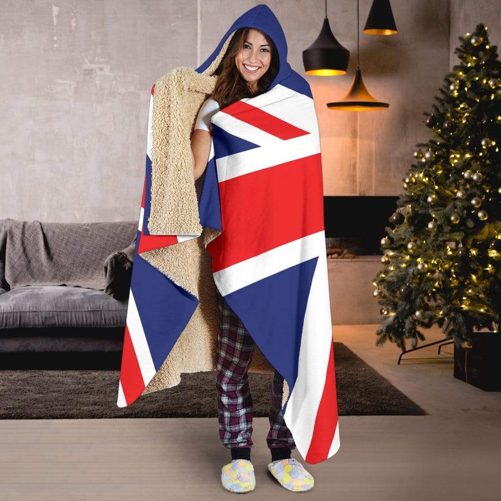 British Pride Collection Premium outlet Adult Hooded Blanket