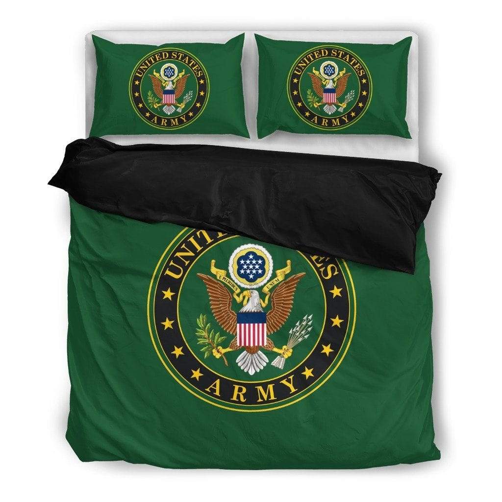 duvet Bedding Set - Black - US Army green / Twin US Army Duvet Cover + 2 Pillow Cases