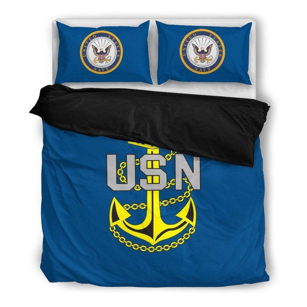 duvet Bedding Set - Black - US Navy / Twin US Navy Duvet Cover + 2 Pillow Cases