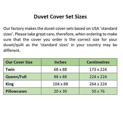 duvet USA These Colors Don't Run Duvet Cover + 2 Pillow Cases
