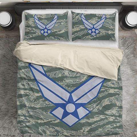 duvet Bedding Set - Beige - USAF Tactical / Twin USAF Duvet Cover + 2 Pillow Cases