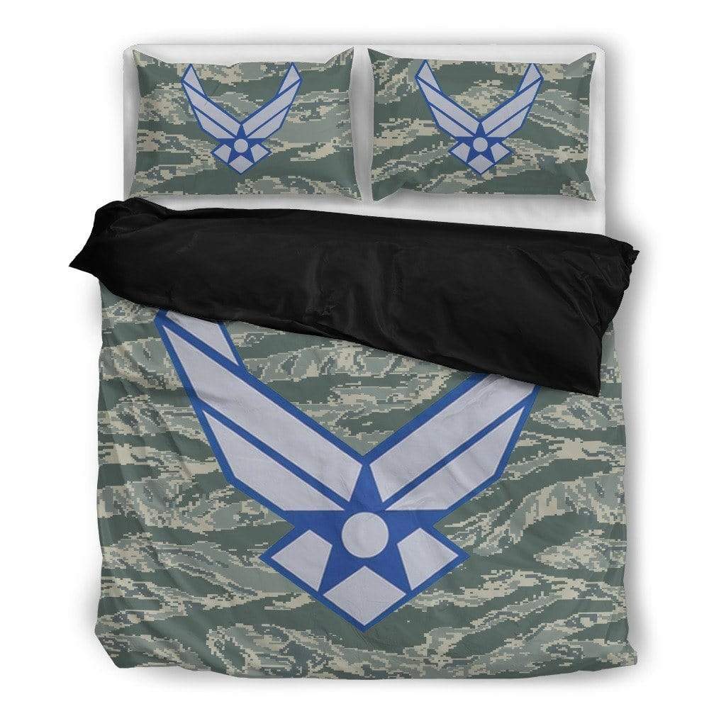 duvet Bedding Set - Black - USAF Tactical / Twin USAF Duvet Cover + 2 Pillow Cases