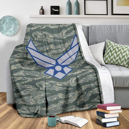 fleece blanket Youth (56 x 43 inches / 140 x 110 cm) USAF Fleece Throw Blanket