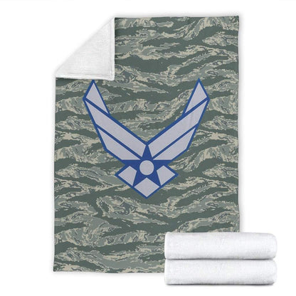 fleece blanket USAF Fleece Throw Blanket