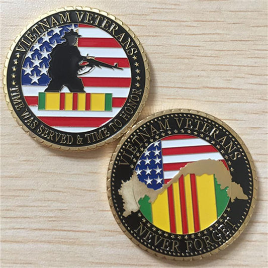 memorabilia 1 Pcs Vietnam Veterans Challenge Coin