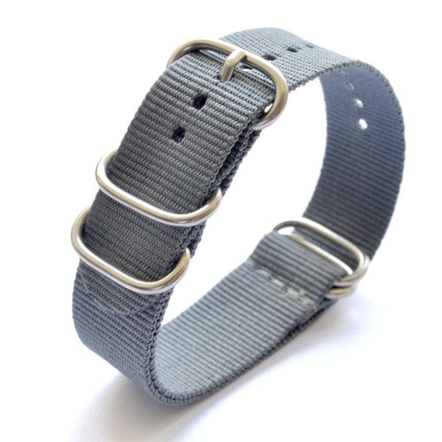 equipment Grey / 18mm Watchstrap NATO Style - 5 Rings