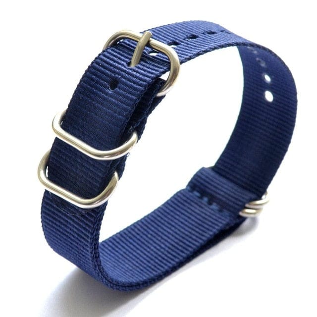 equipment Blue / 18mm Watchstrap NATO Style - 5 Rings